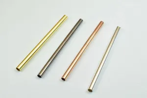 12 PCs Straight Tube Jewelry Finding Beads  3x40mm/3x45mm/3x50mm Plain Tube Gold/Silver/Gun Metal/ RoseGold For Jewelry Making