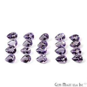 20 cts Amethyst Pears 6x8, Loose Faceted Stone, Amethyst Mix, Amazing Cut and Quality