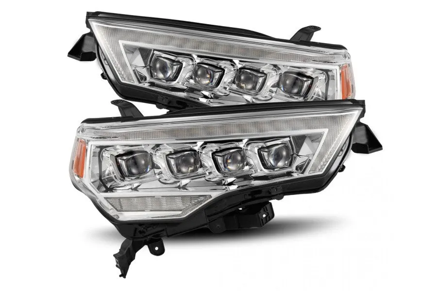 2014-22 Toyota 4Runner AlphaRex MK II Nova Series LED Projector Headlights Projector Headlights - Chrome