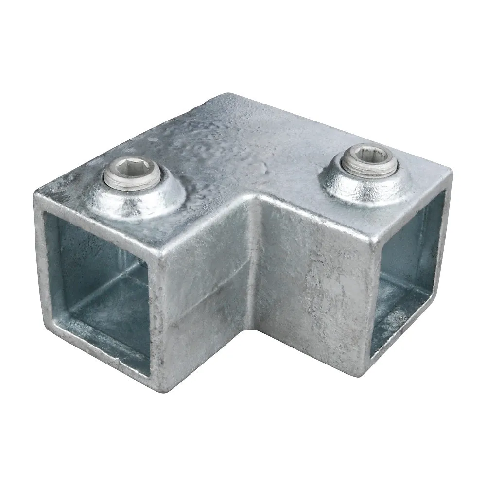 90° Elbow Square Key Clamp For 25mm Box Section