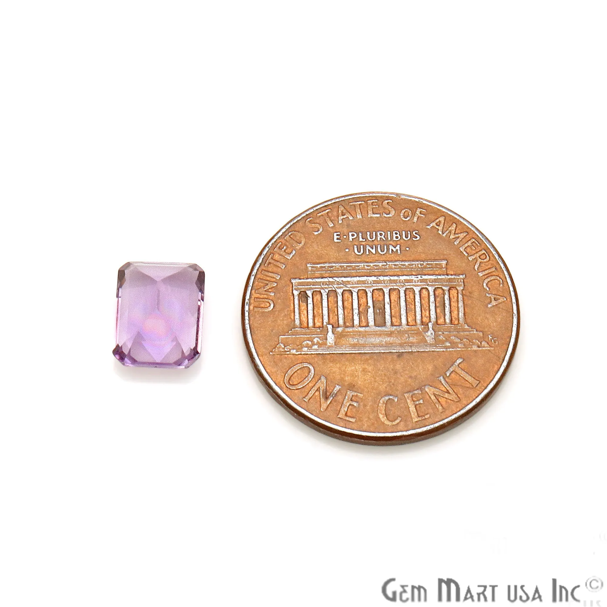 Amethyst Rectangle Gemstone, 6x8mm, 10  Carats, 100% Natural Faceted Loose Gems, February Birthstone