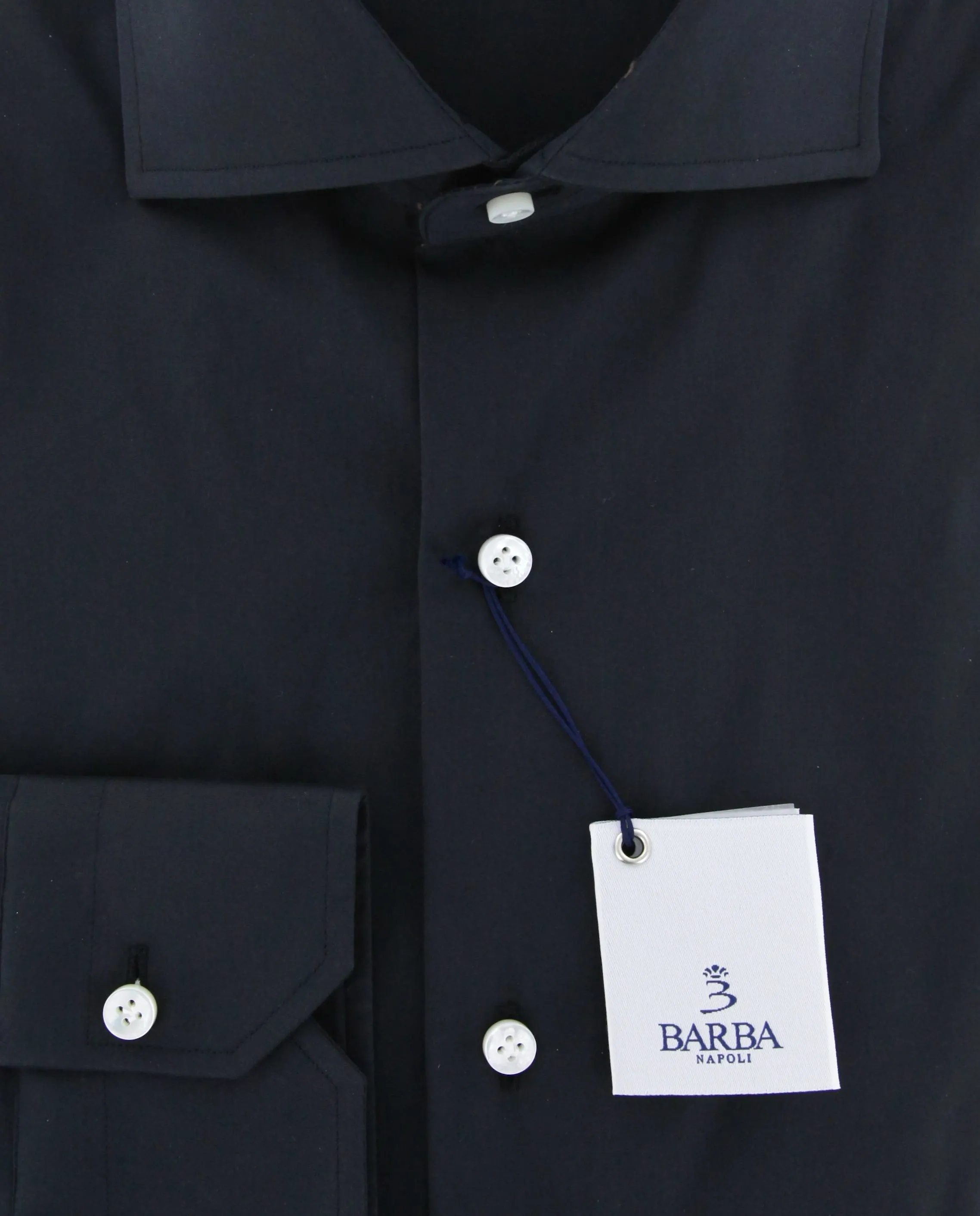 Barba Napoli Black Shirt - Extra Slim