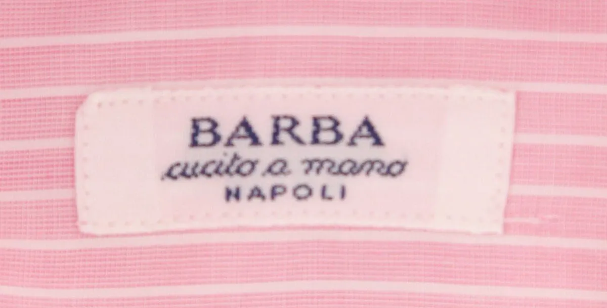 Barba Napoli Pink Shirt - Slim