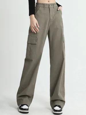 BerryBetty - Cargo Baggy Wide Leg Pants