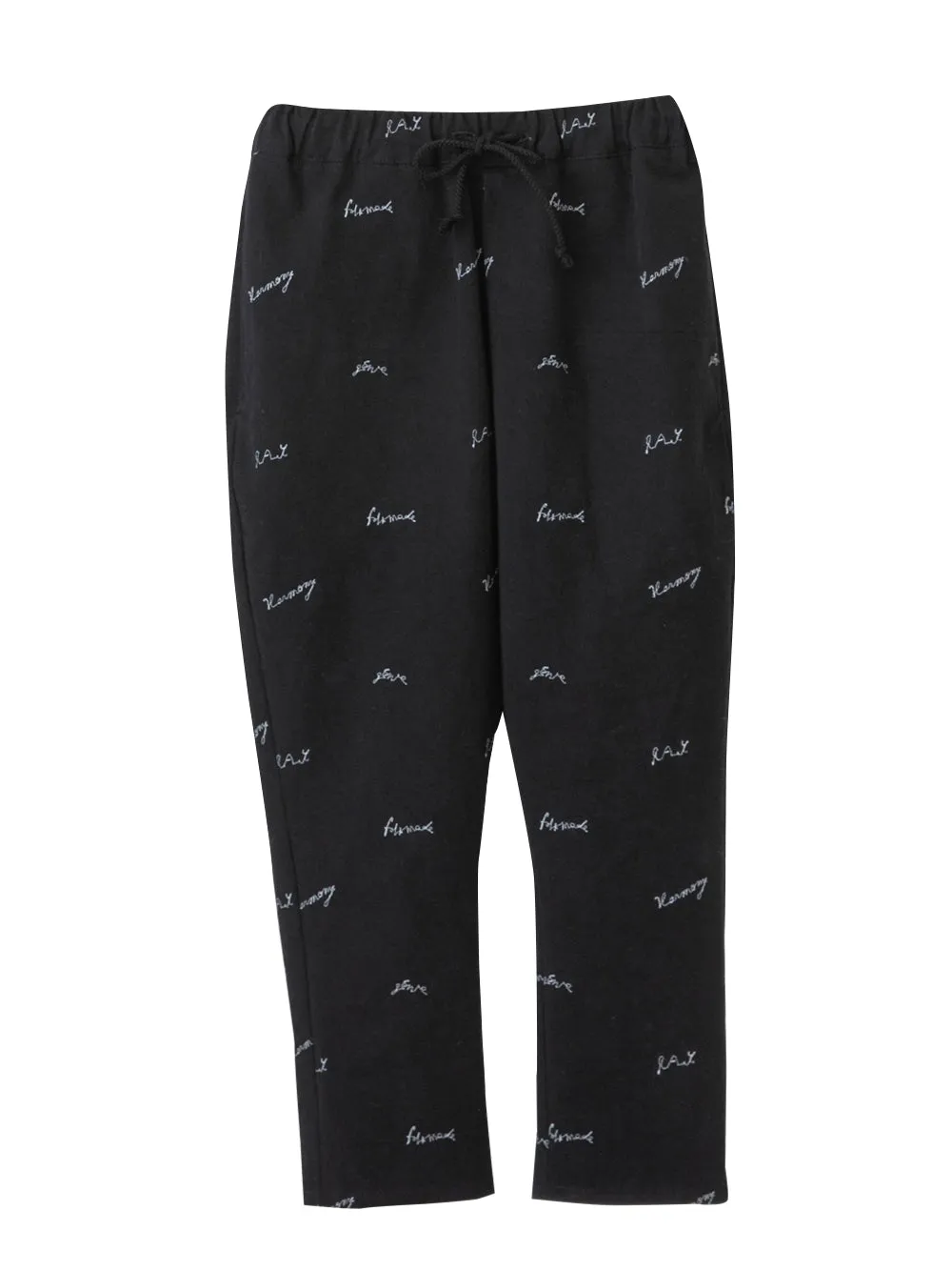 Black Embroidery Jodhpurs Pants