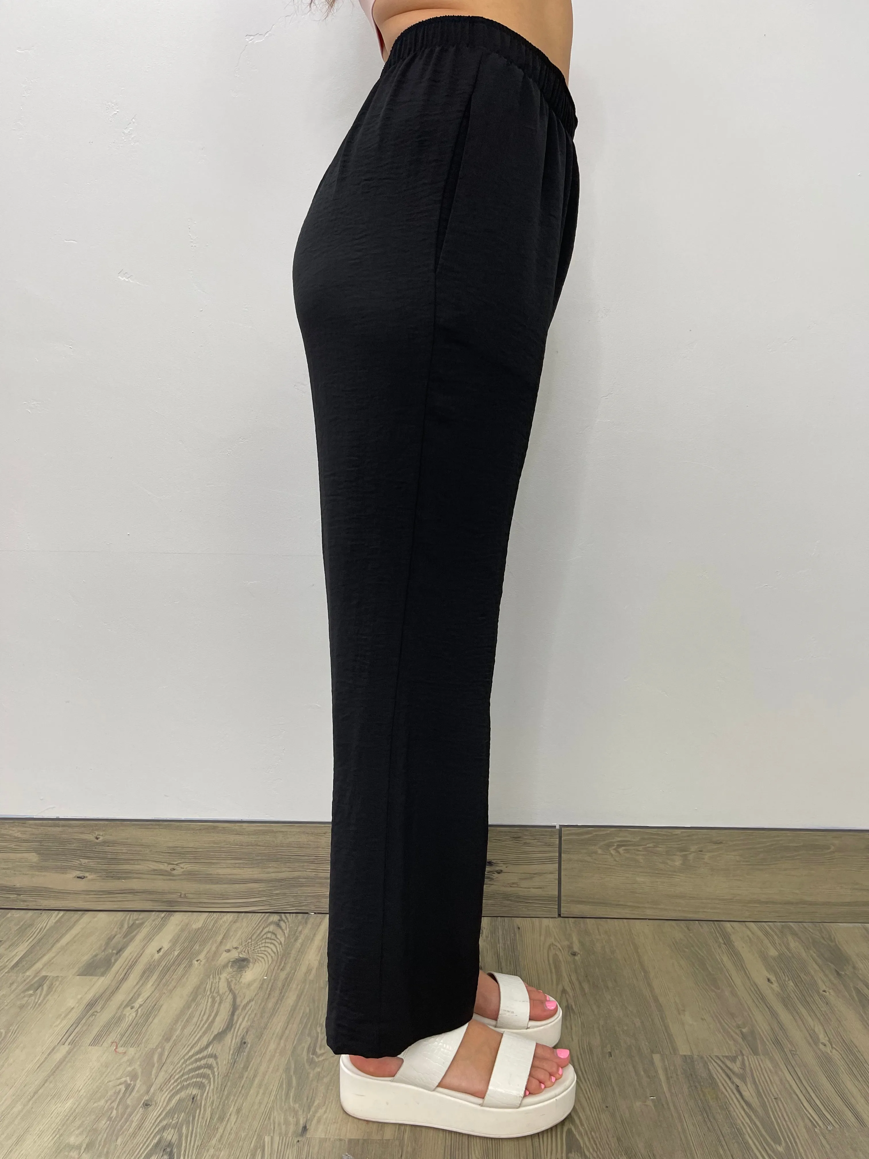 Black Straight Leg Pant