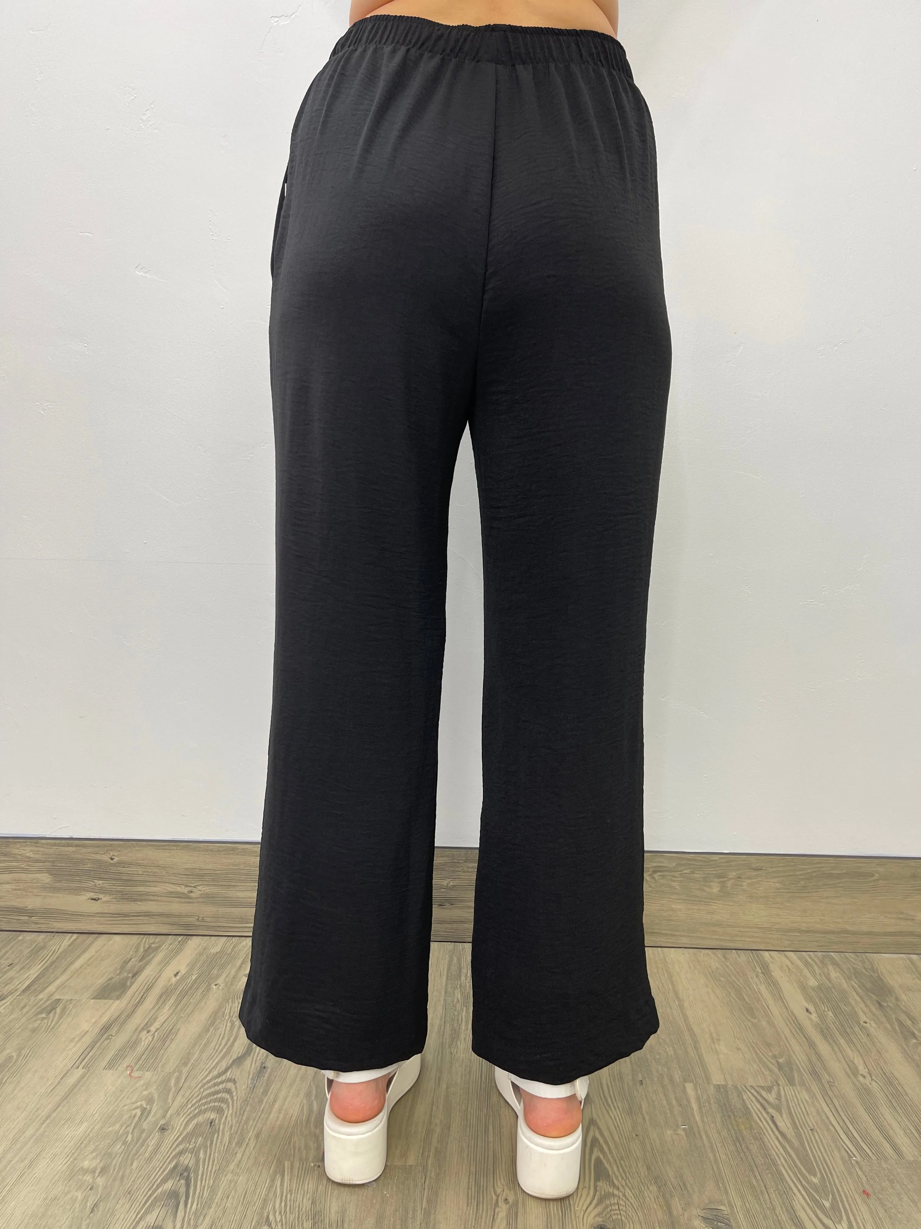 Black Straight Leg Pant