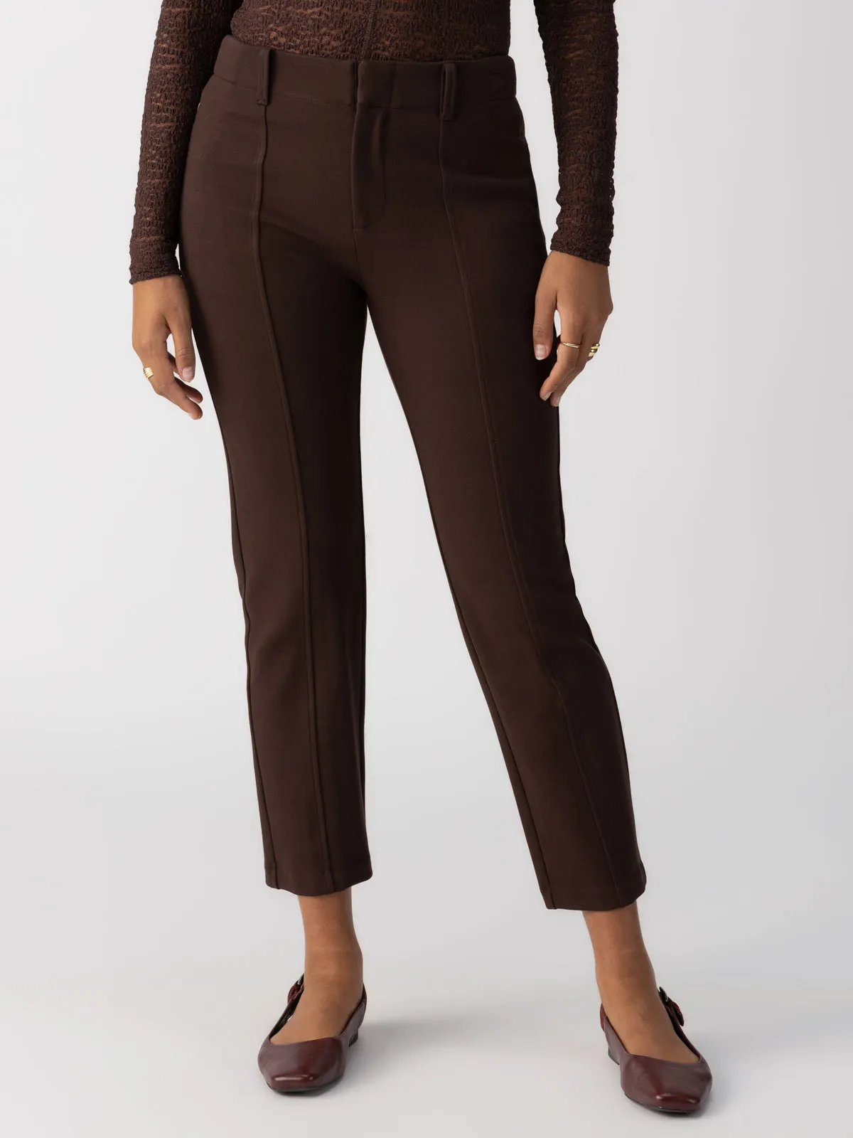 Cassie Semi-High Rise Legging Coffee