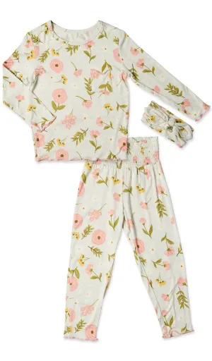 Charlie Baby 3 Piece Pant PJ - Carnation