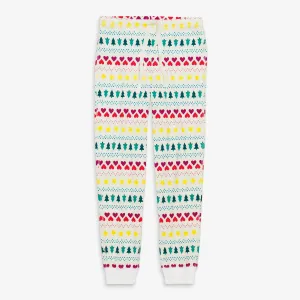 Clearance fit 2 grown-ups organic PJ pant in fair isle