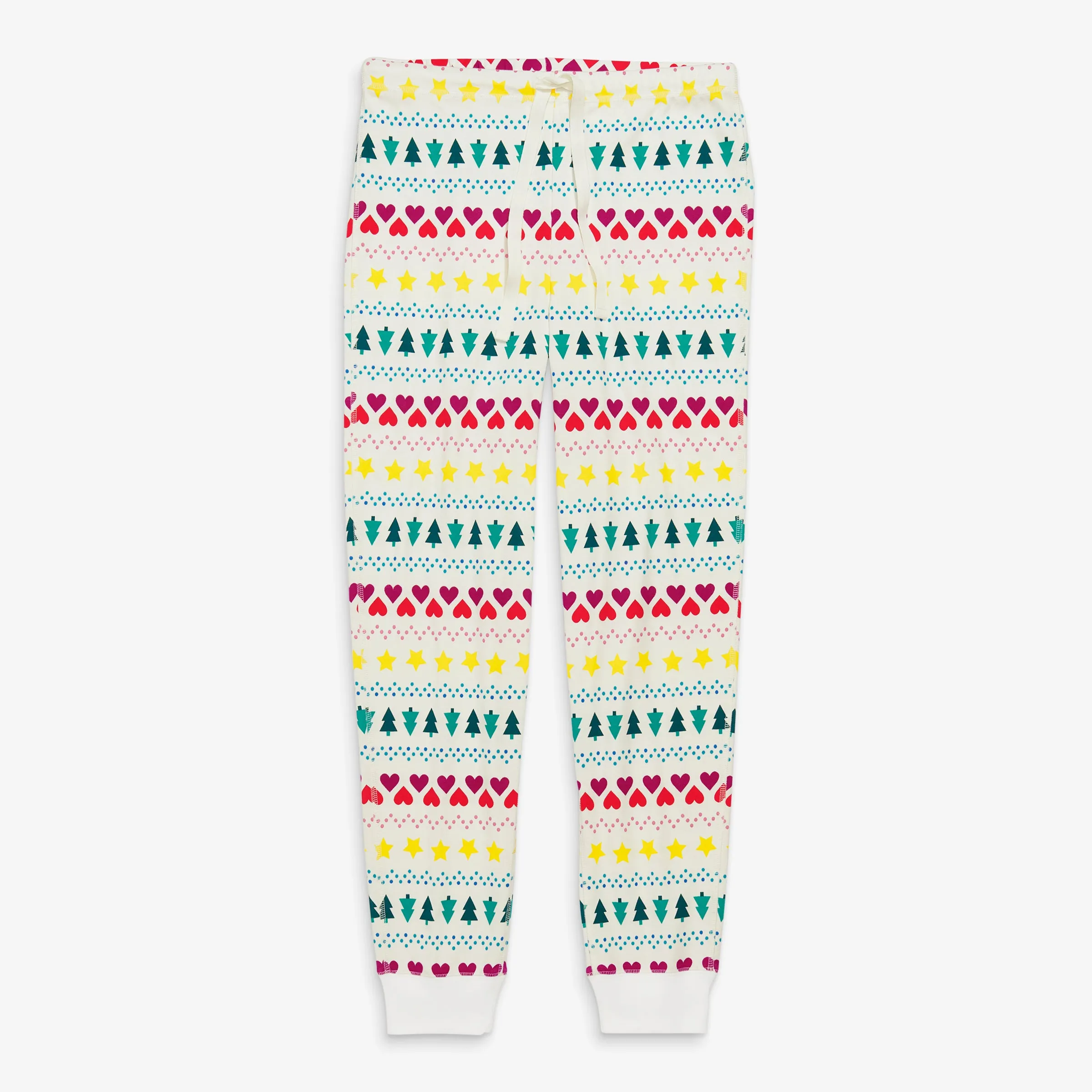 Clearance fit 2 grown-ups organic PJ pant in fair isle