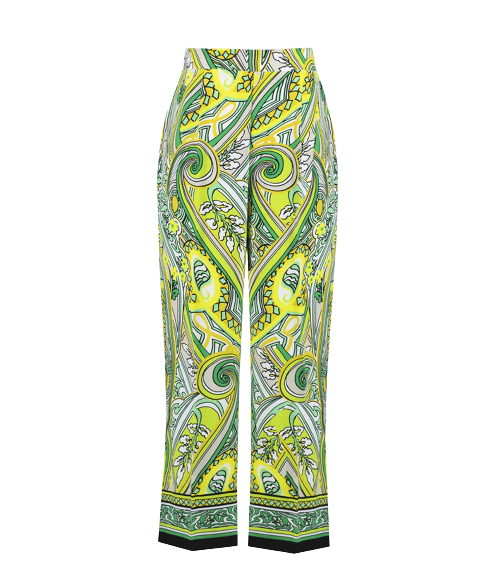 Cropped Paisley Pants Style - Multi