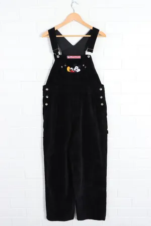 DISNEY Classic Mickey Mouse Embroidered Velour Overalls (M)