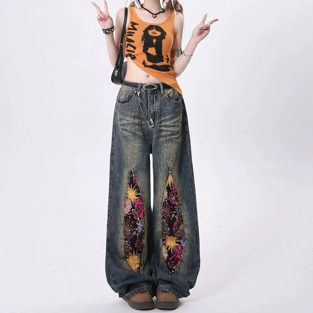 Fashionkova Celestial Magic Wide Leg Jeans