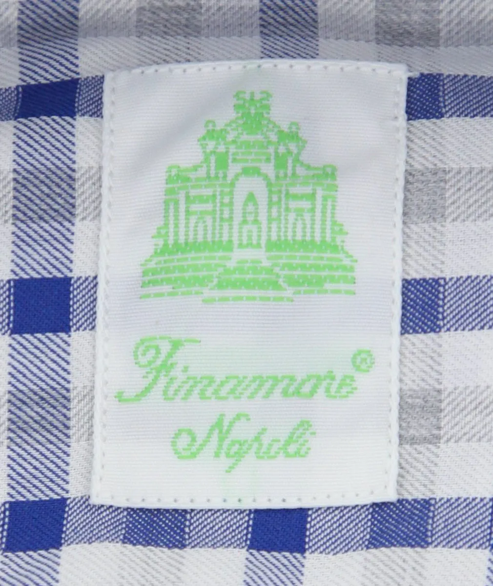 Finamore Napoli Blue Shirt - Extra Slim