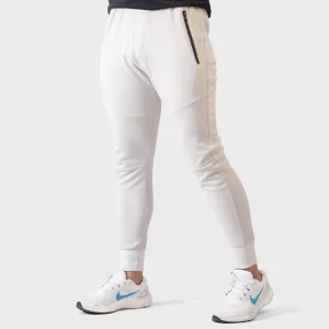 GR - Men 'White' Zip Pocket Stretchable Skinny Jogger Trouser GR955