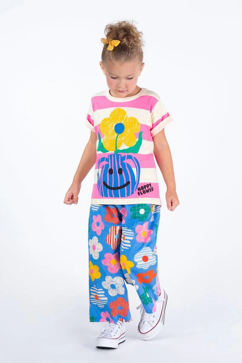 Happy Flowers Wide Leg Pants