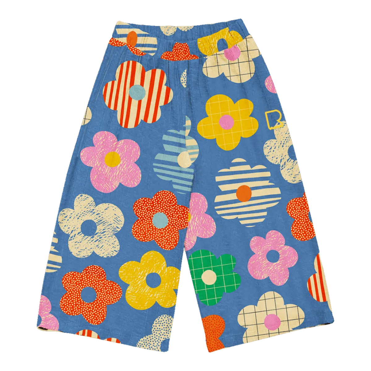 Happy Flowers Wide Leg Pants