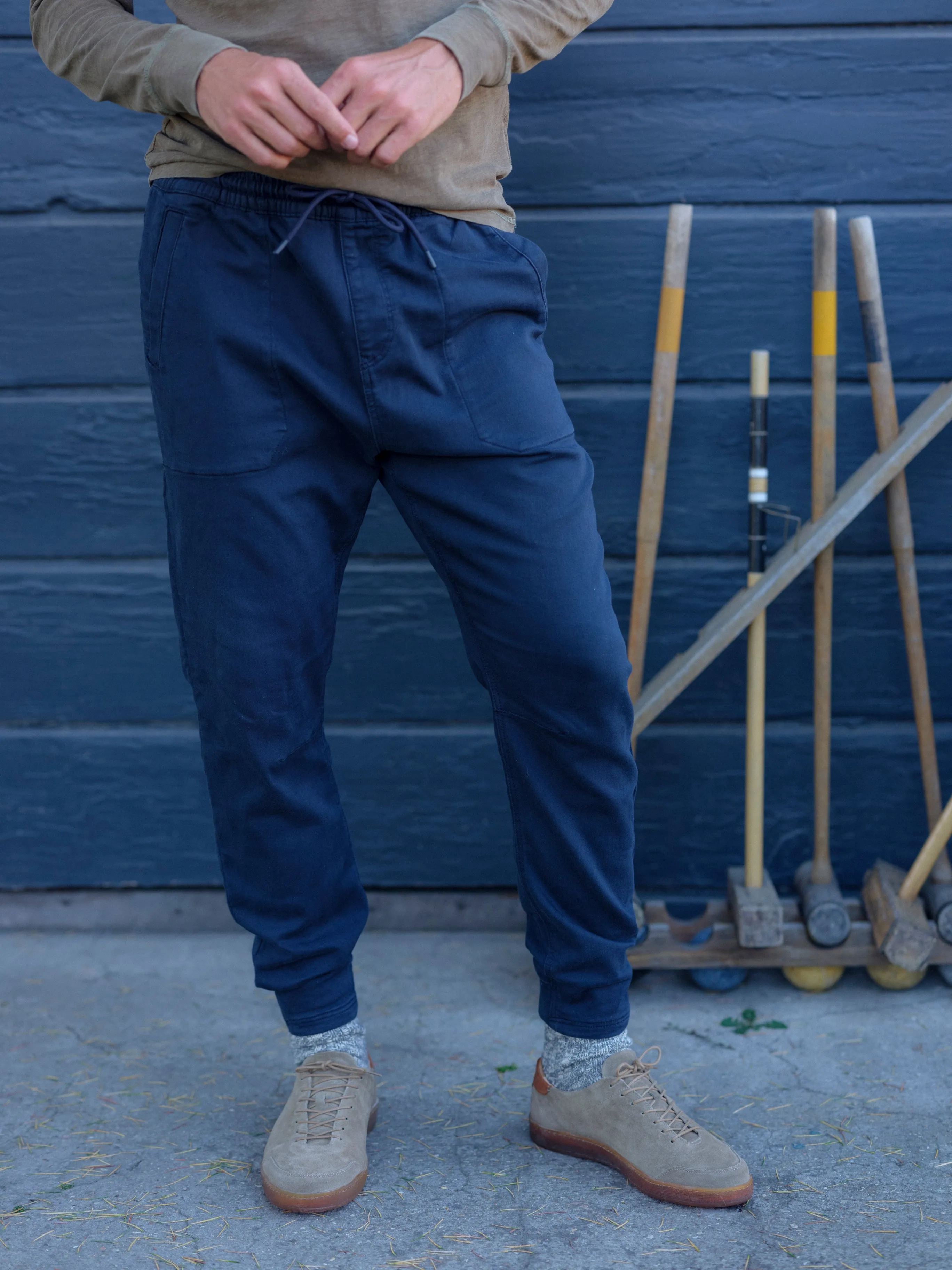 Hybrid Stretch Jogger - Graphite Blue