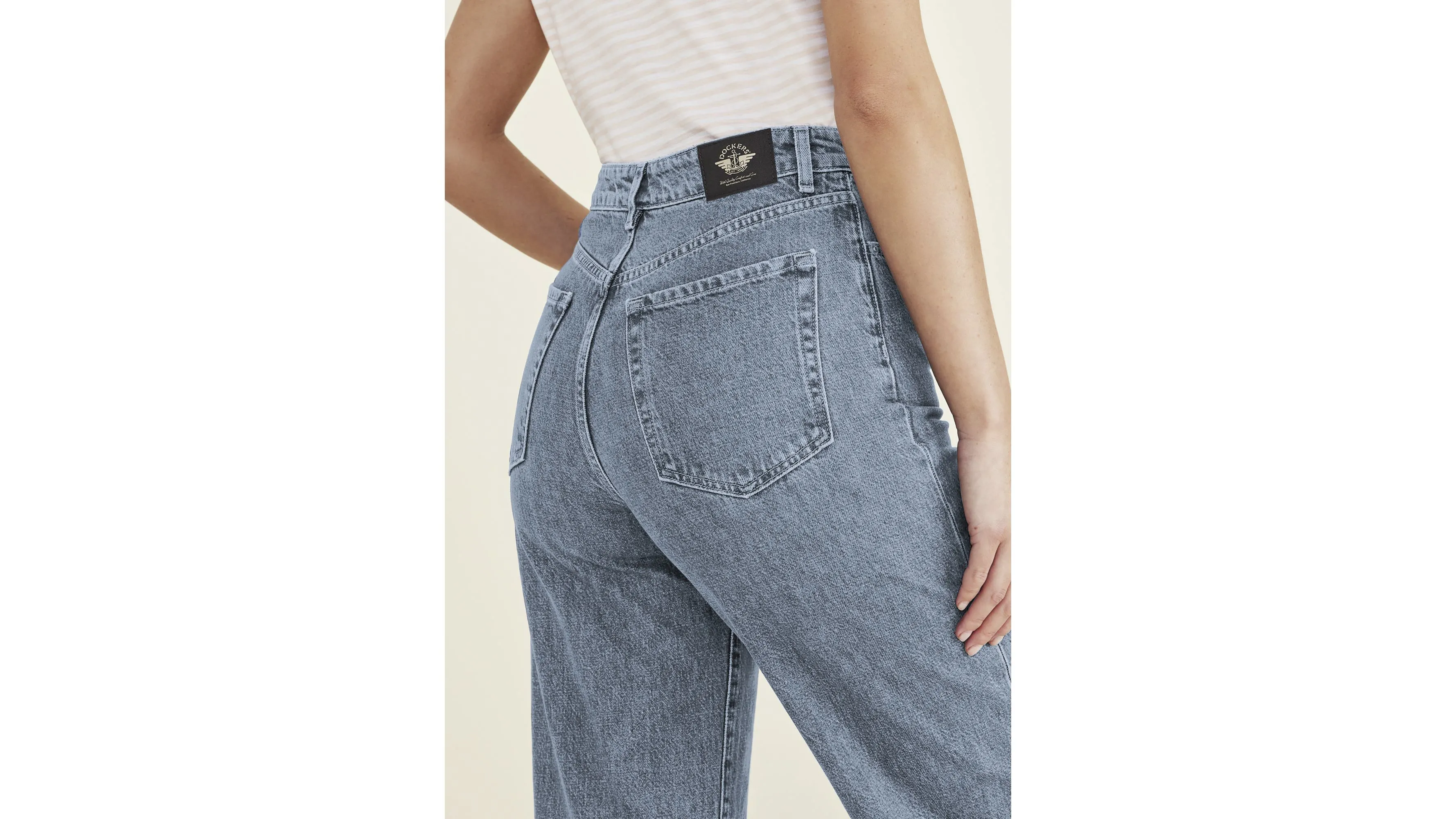 Jean Cut Pants, High Straight Fit