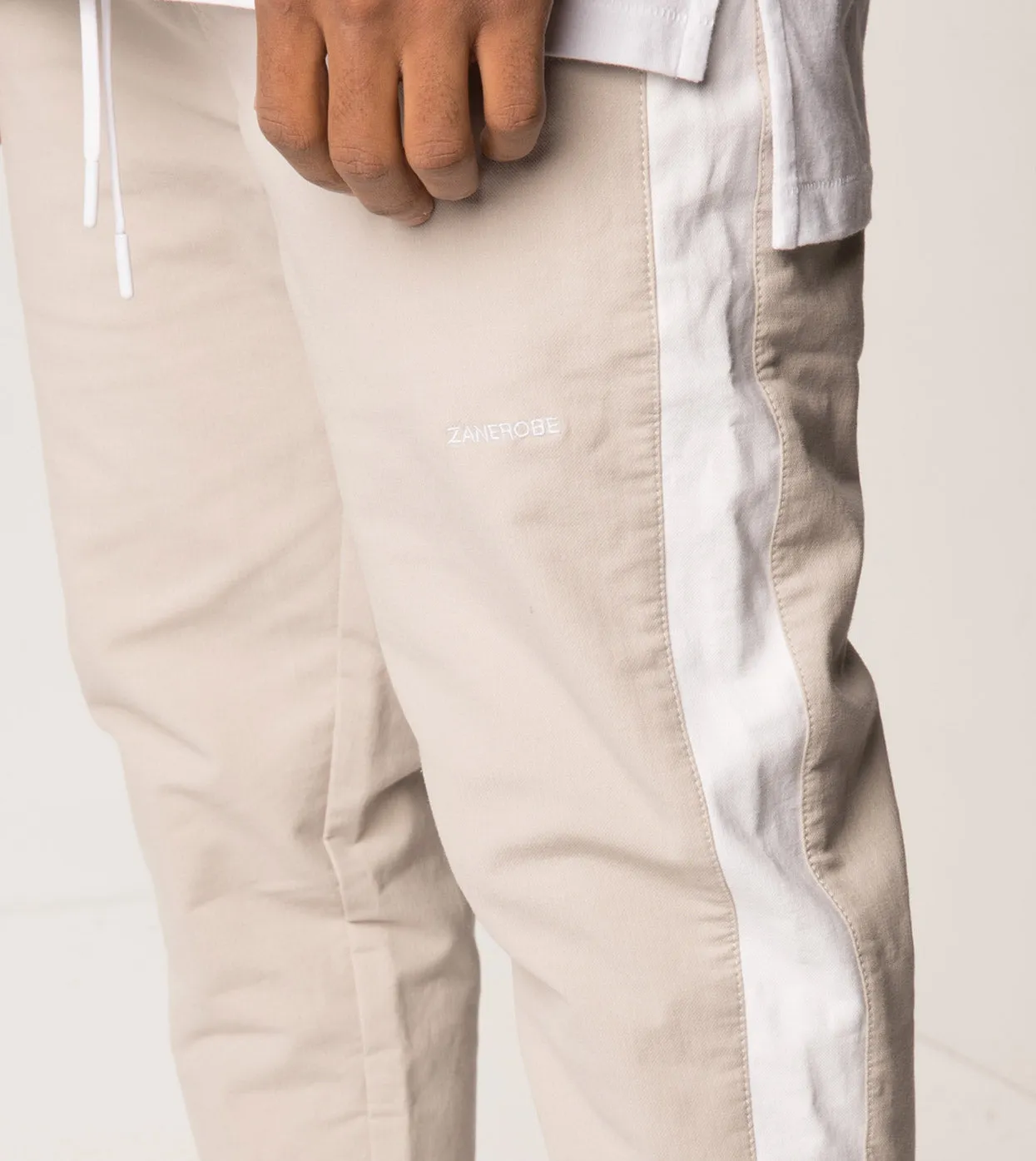 Jumpshot Track Pant Putty/White