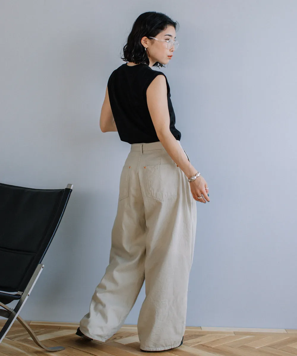 loose chino pants【beige ssize last1】