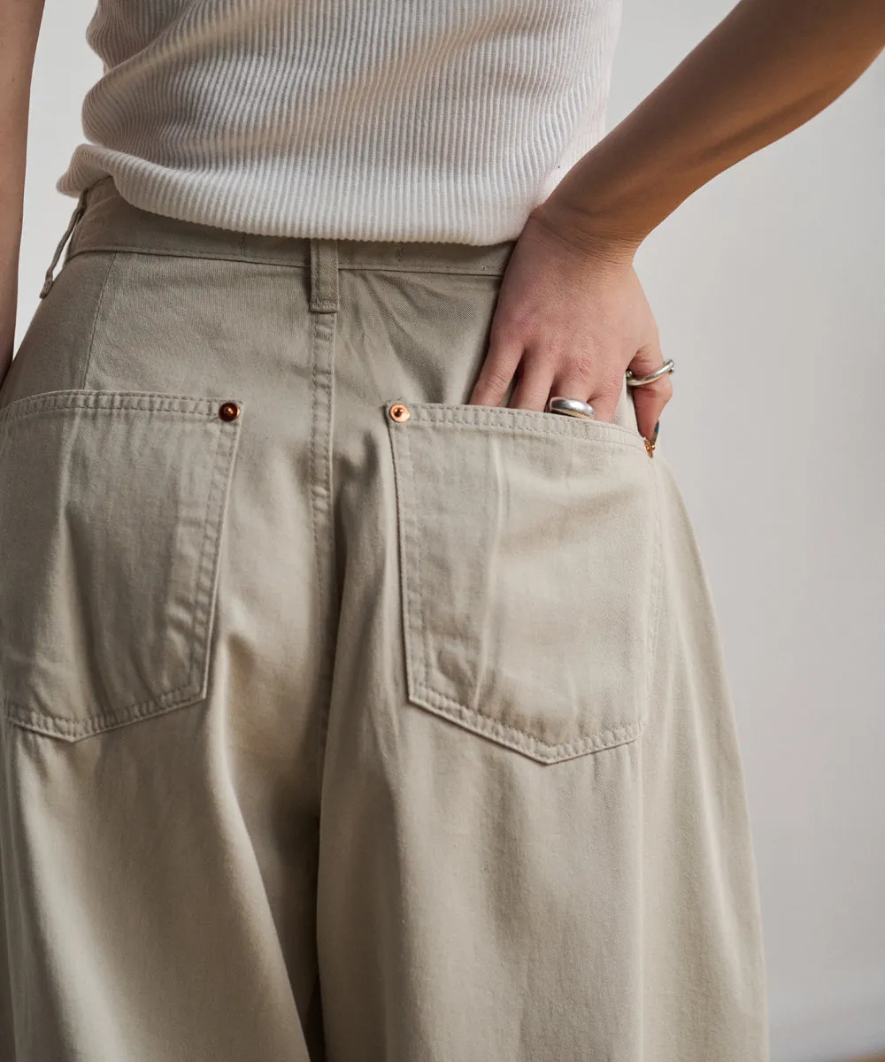 loose chino pants【beige ssize last1】