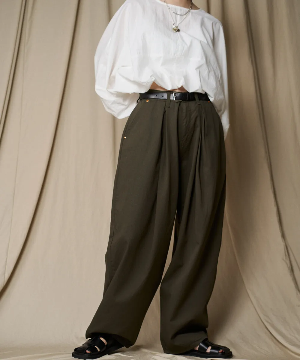 loose chino pants【beige ssize last1】