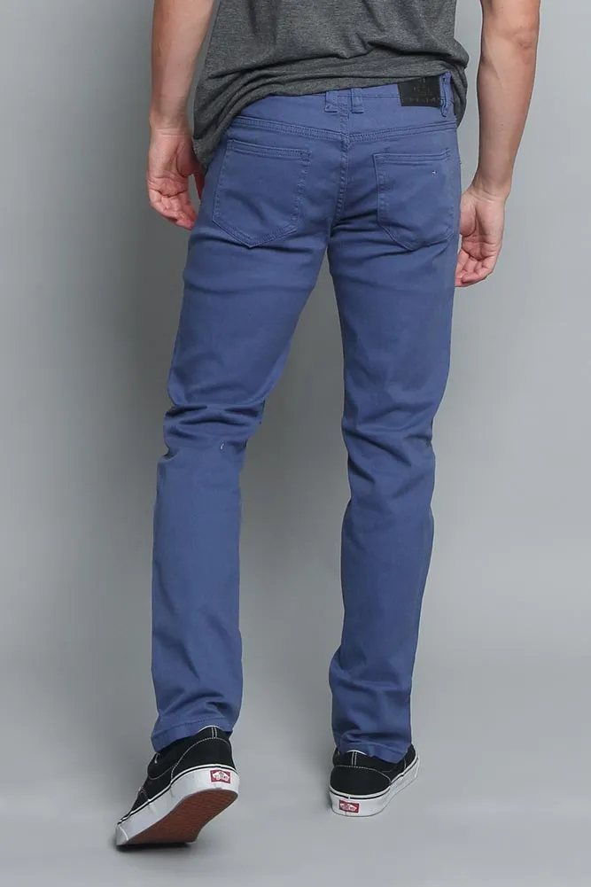 Men's Essential Skinny Fit Colored Jeans (Light Blue)