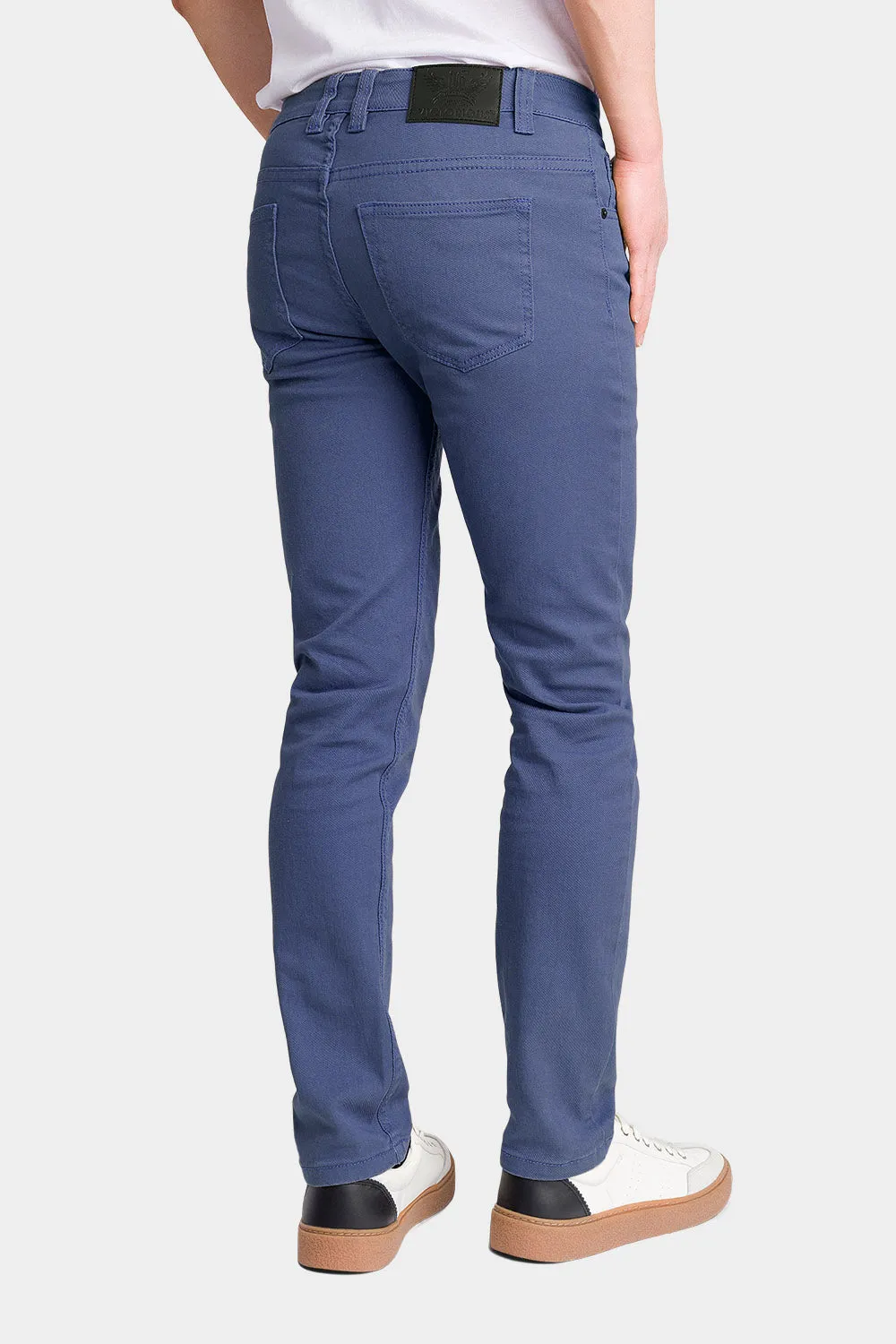 Men's Essential Skinny Fit Colored Jeans (Light Blue)