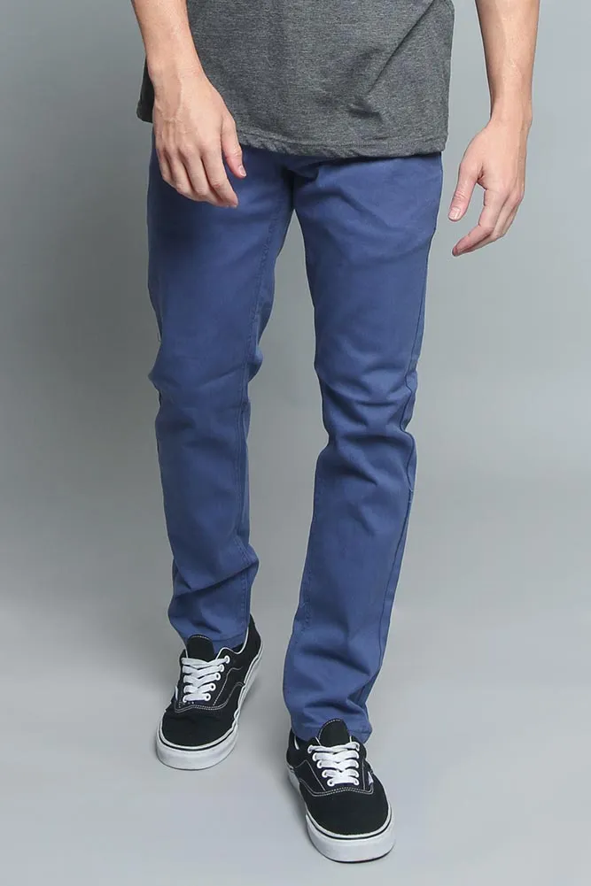 Men's Essential Skinny Fit Colored Jeans (Light Blue)