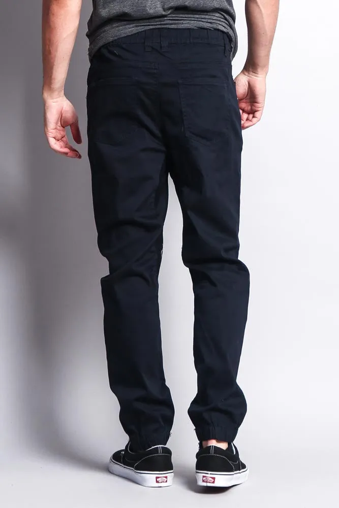 Men's Jogger Twill Pants (Navy)