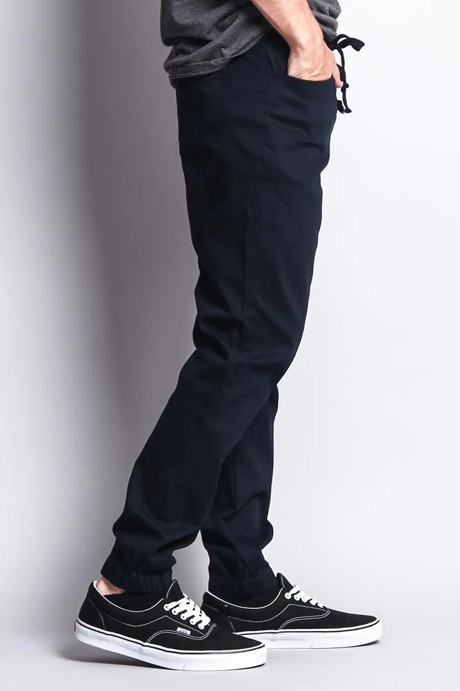 Men's Jogger Twill Pants (Navy)