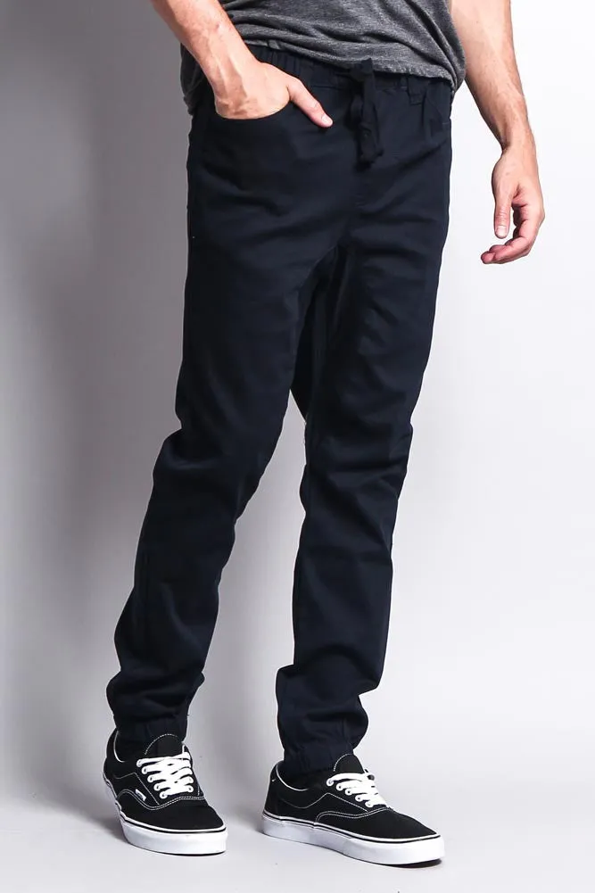 Men's Jogger Twill Pants (Navy)