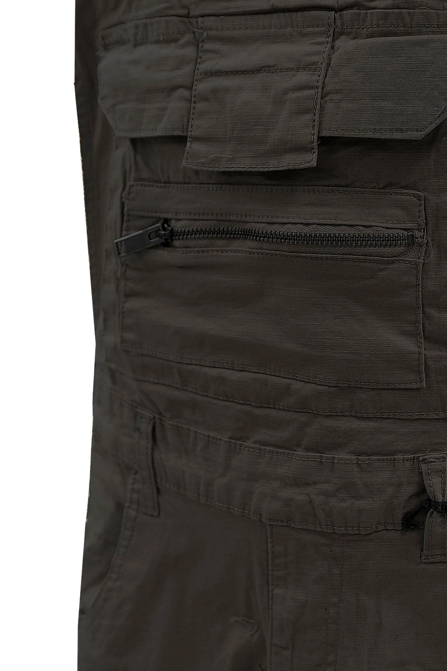 Men's Side Button Opening Cargo Pockets Overalls