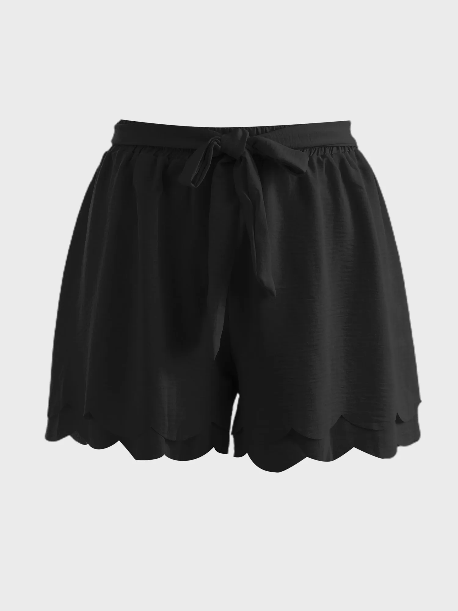 Midsize Petal Layered Tie-Up Shorts