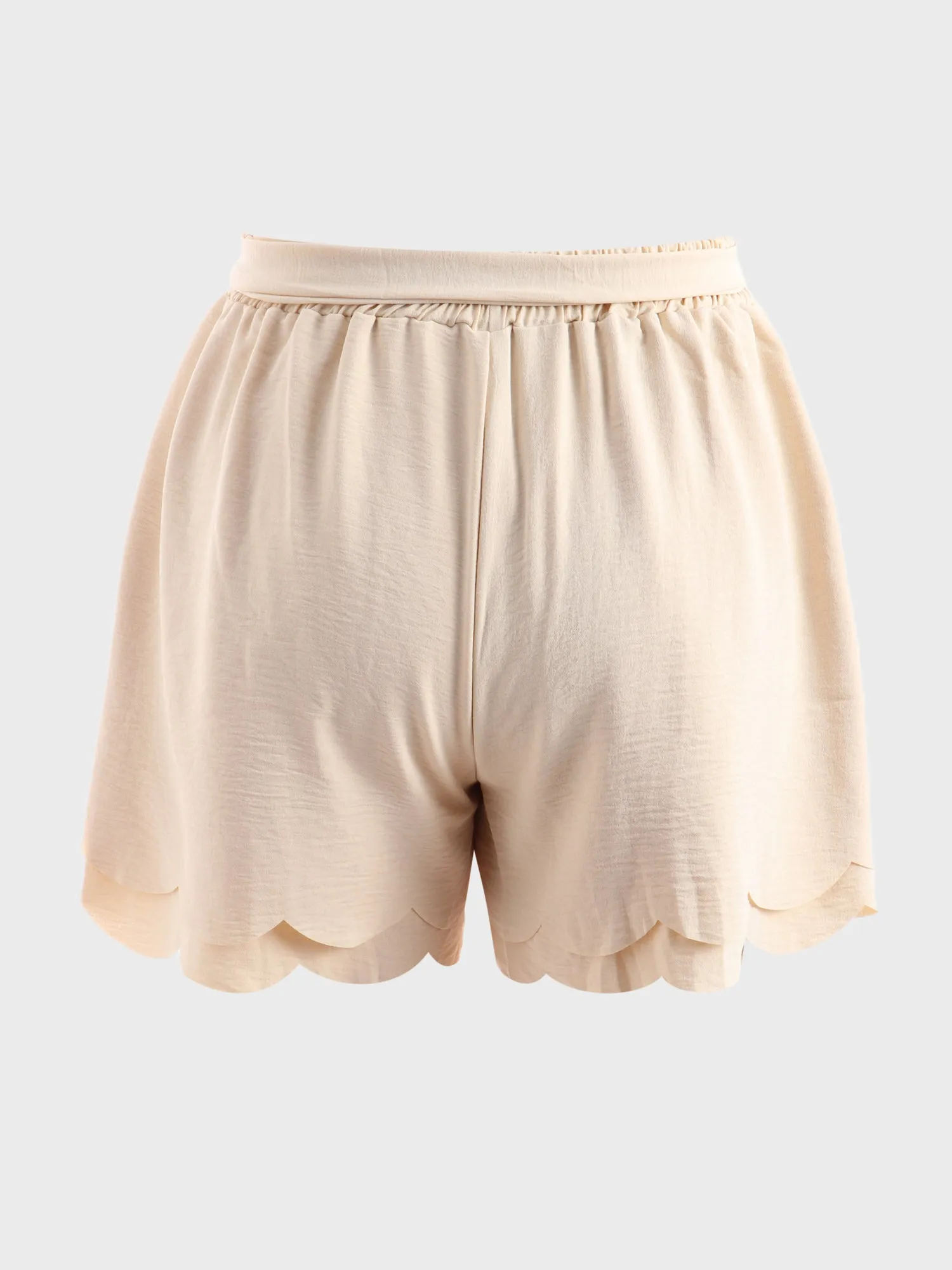 Midsize Petal Layered Tie-Up Shorts