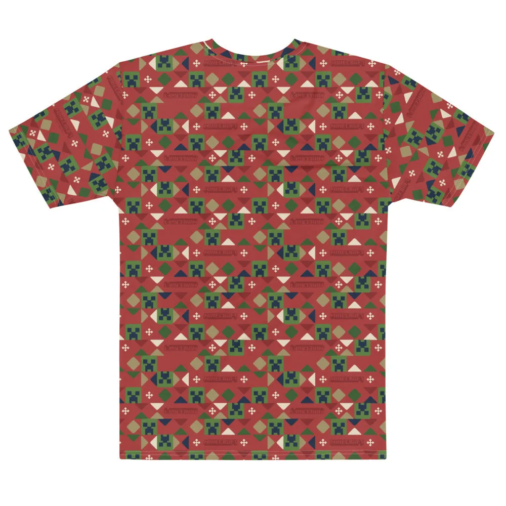 Minecraft Holiday Creeper Pattern T-Shirt