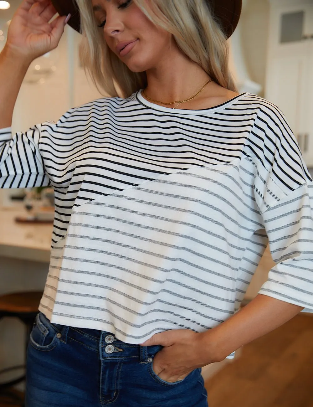 Opposites Attract Stripe Top