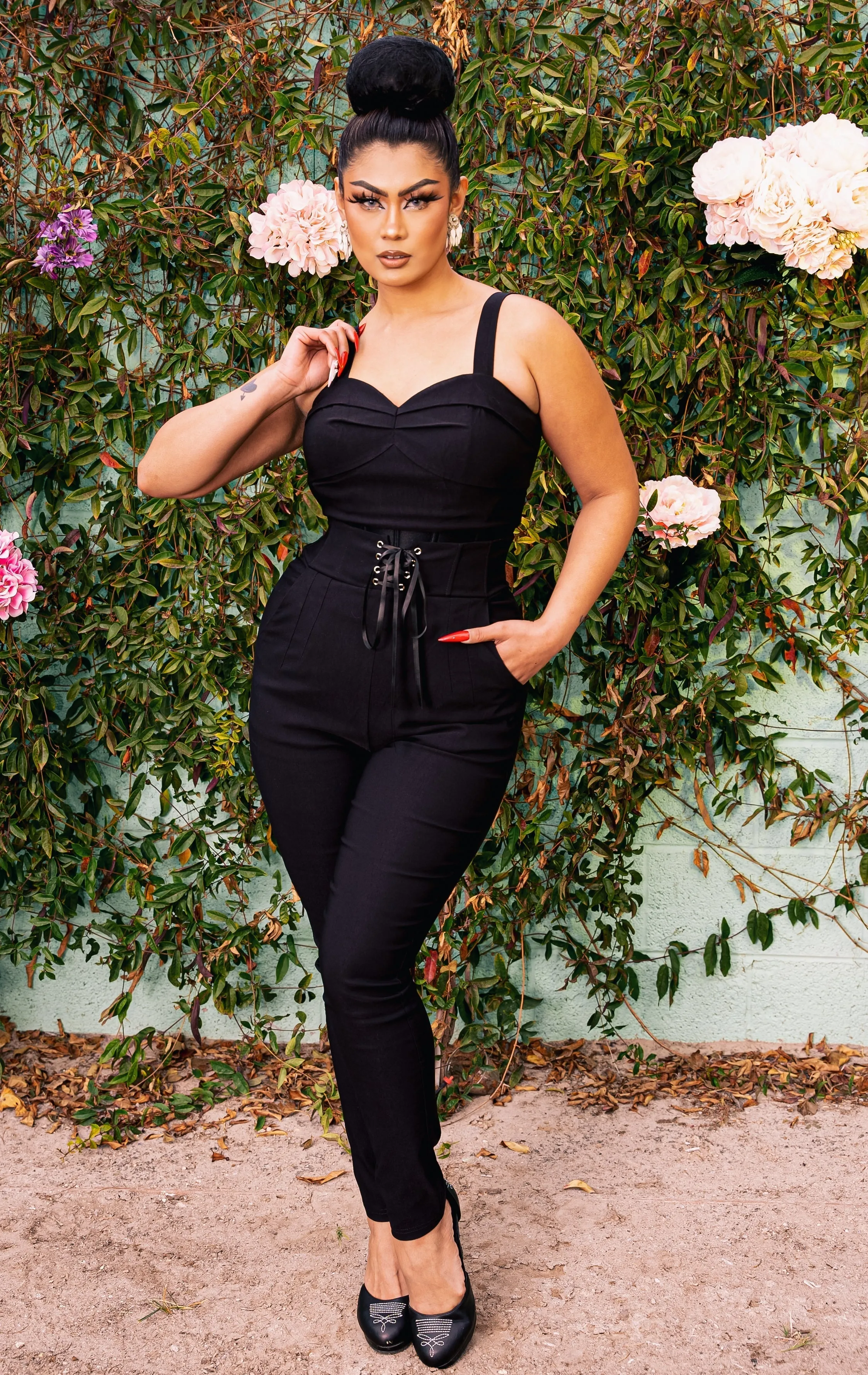 Palermo Corset Pants in Black