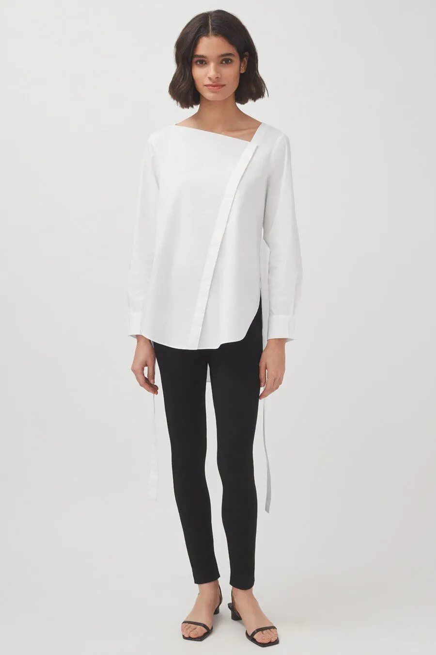 Poplin Asymmetrical Shirt