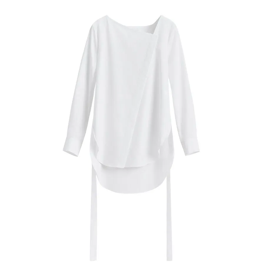 Poplin Asymmetrical Shirt