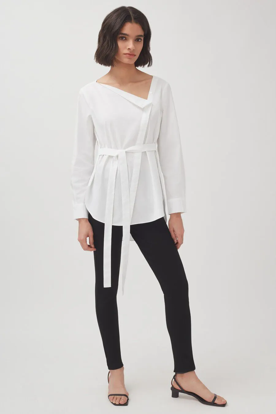 Poplin Asymmetrical Shirt