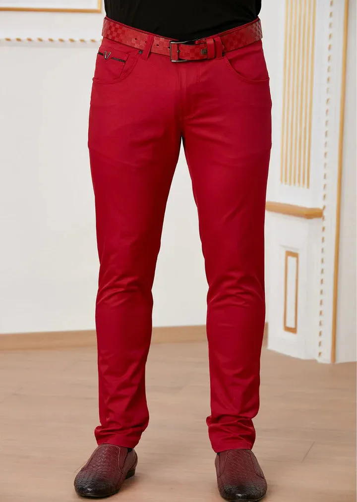 Red "V-metal" Tech Pants