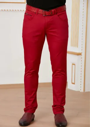 Red "V-metal" Tech Pants