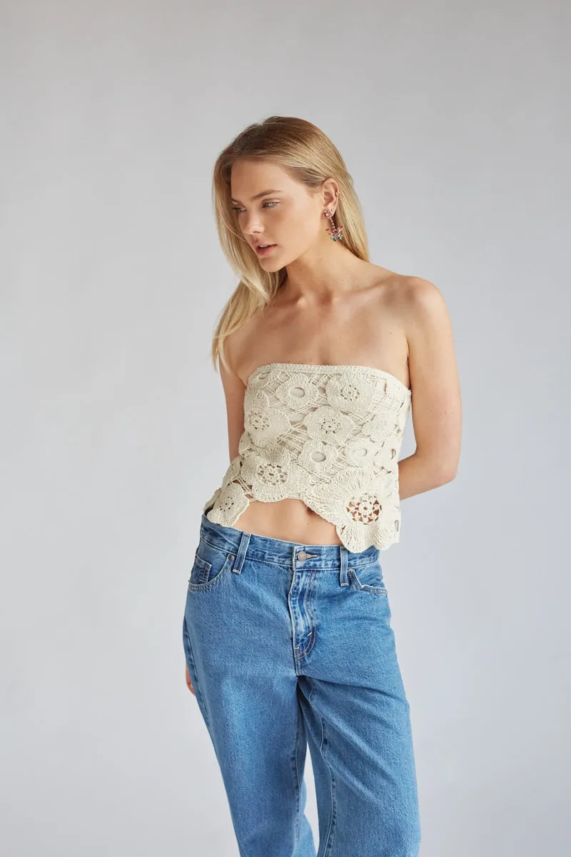 Sawyer Crochet Tube Top