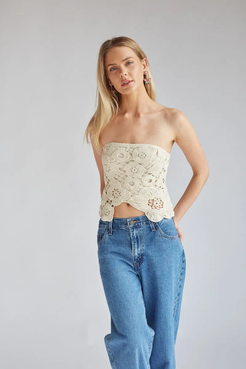 Sawyer Crochet Tube Top