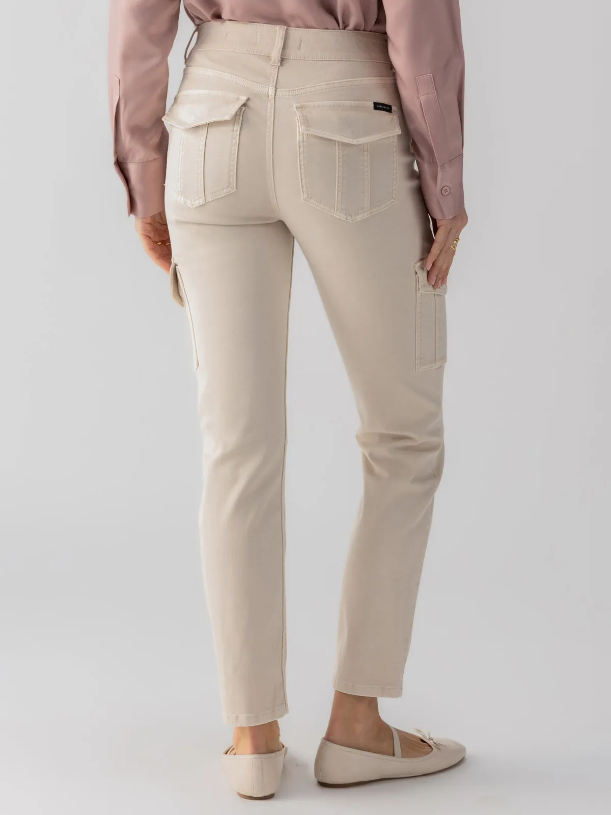 Sculpted Hayden Slim Straight Standard Rise Pant Toasted Almond