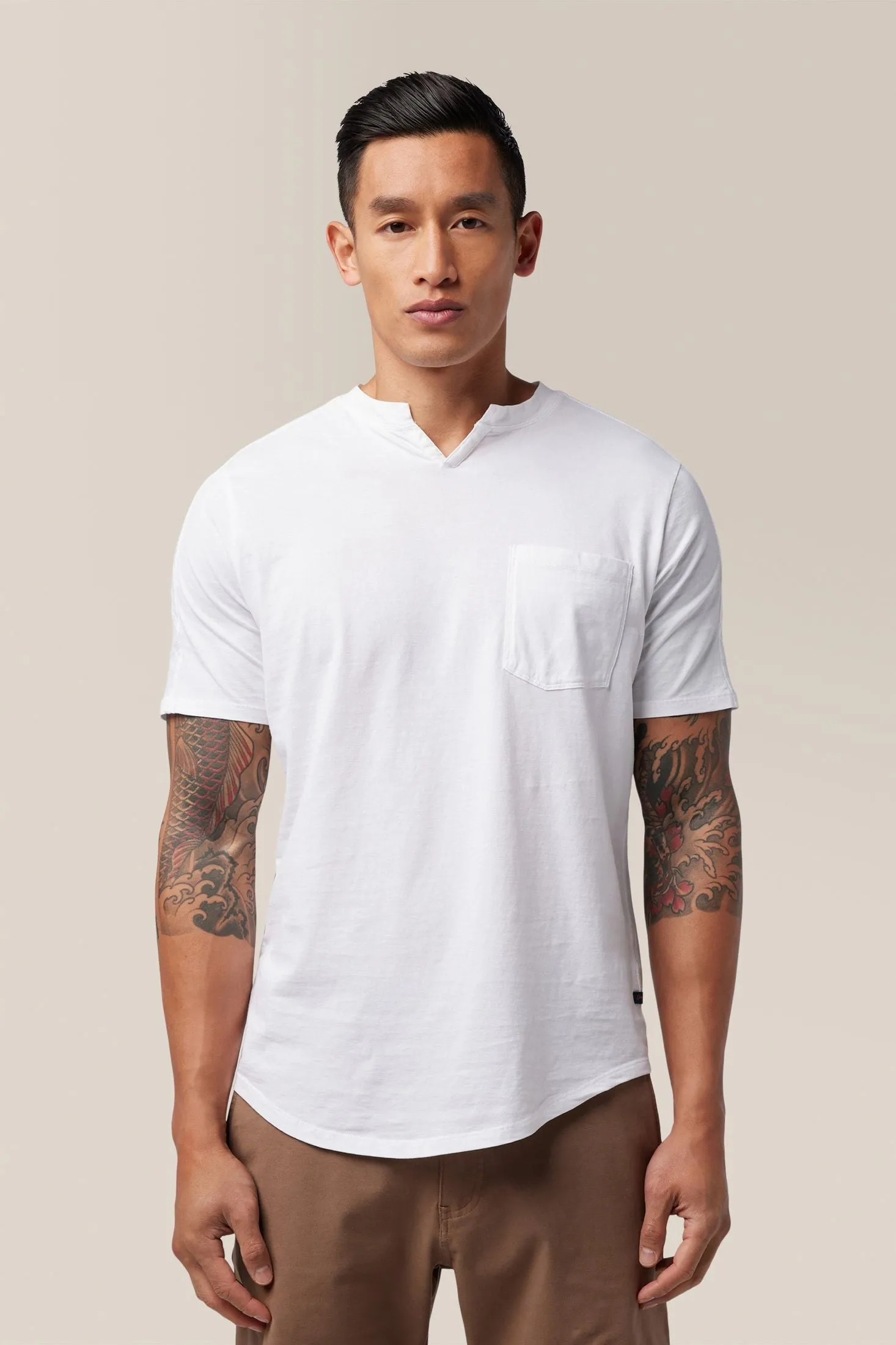 Slim Fit Victory V-Notch | in Premium Cotton Jersey