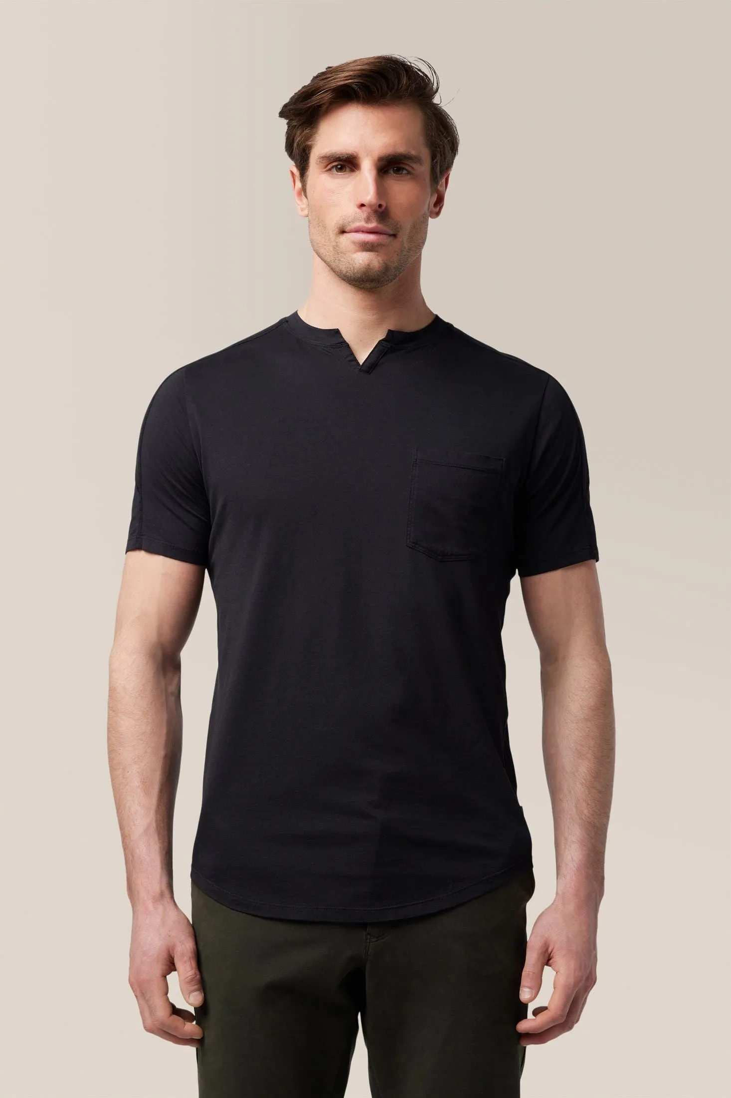 Slim Fit Victory V-Notch | in Premium Cotton Jersey